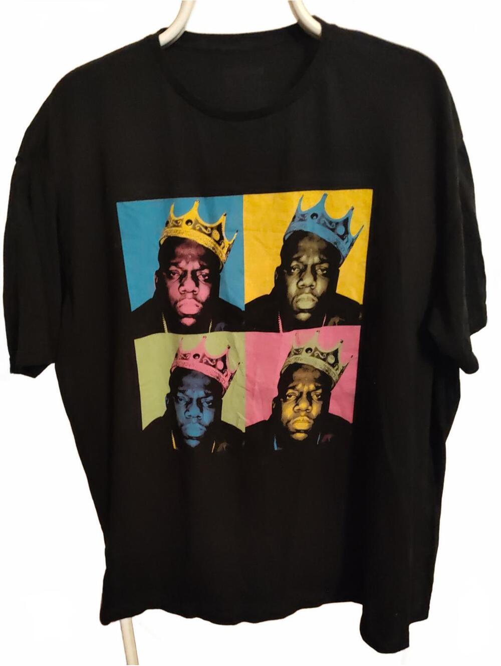 The Notorious B.I.G. T-Shirt 2XL Black Graphic Print EUC